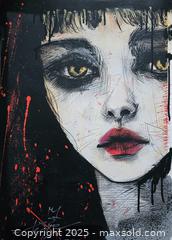 MaxSold Auction: Silent Ember - Original Mixed Media Portrait, 22" x 16" by Tadas Zaicikas (TedyZet) - Toronto (Ontario, Canada) SELLER MANAGED Downsizing Online Auction - Harbord Street