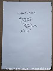 MaxSold Auction: Silent Ember - Original Mixed Media Portrait, 22" x 16" by Tadas Zaicikas (TedyZet) - Toronto (Ontario, Canada) SELLER MANAGED Downsizing Online Auction - Harbord Street