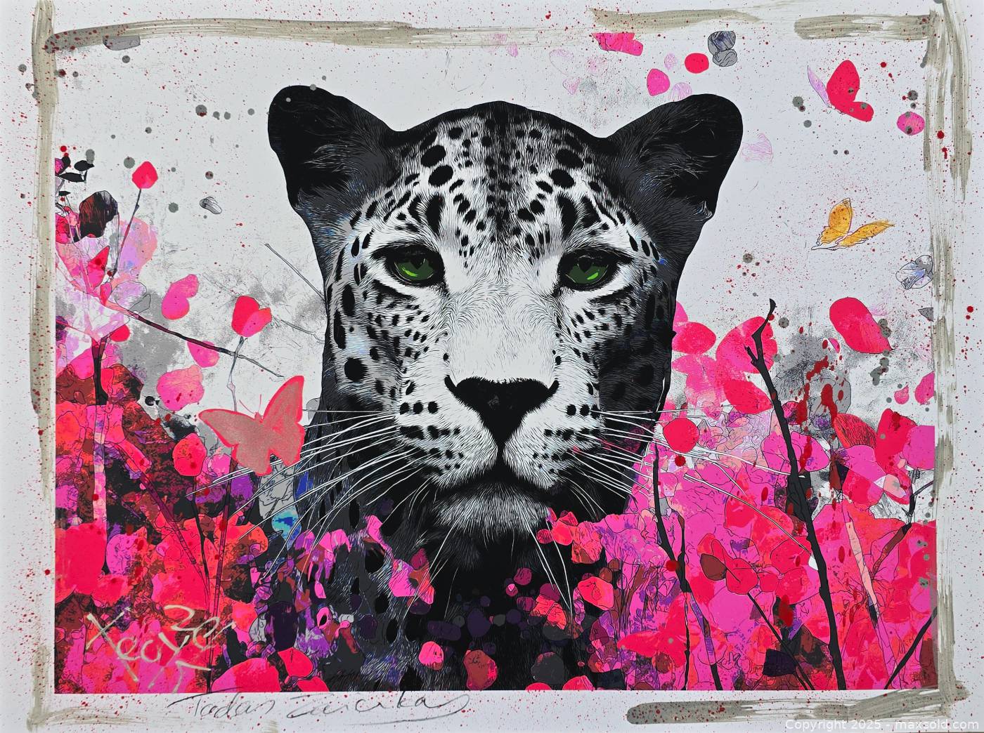 Wild Bloom II original mixed media painting 18