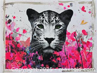 MaxSold Auction: Wild Bloom II - Original Mixed Media wild life, 18" x 24” by Tadas Zaicikas (TedyZet) - Toronto (Ontario, Canada) SELLER MANAGED Downsizing Online Auction - Harbord Street
