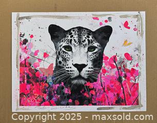 MaxSold Auction: Wild Bloom II - Original Mixed Media wild life, 18" x 24” by Tadas Zaicikas (TedyZet) - Toronto (Ontario, Canada) SELLER MANAGED Downsizing Online Auction - Harbord Street