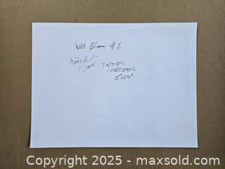 MaxSold Auction: Wild Bloom II - Original Mixed Media wild life, 18" x 24” by Tadas Zaicikas (TedyZet) - Toronto (Ontario, Canada) SELLER MANAGED Downsizing Online Auction - Harbord Street