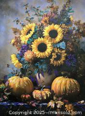 MaxSold Auction: Autumn's Smile III  - Original Mixed Media Still Life, 24" x 18" by Tadas Zaicikas (TedyZet) - Toronto (Ontario, Canada) SELLER MANAGED Downsizing Online Auction - Harbord Street