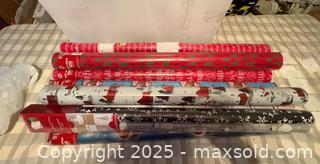 MaxSold Auction: 10 Rolls Wrapping Paper - Bear (Delaware, USA) SELLER MANAGED Downsizing Online Auction - Donna Marie Way