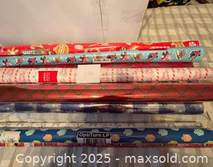 MaxSold Auction: 10 Rolls Wrapping Paper Lot 106 - Bear (Delaware, USA) SELLER MANAGED Downsizing Online Auction - Donna Marie Way