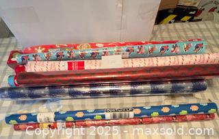MaxSold Auction: 10 Rolls Wrapping Paper Lot 106 - Bear (Delaware, USA) SELLER MANAGED Downsizing Online Auction - Donna Marie Way