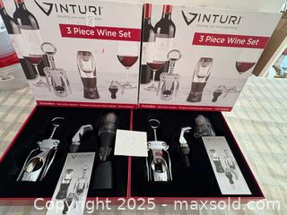 MaxSold Auction: 3-Piece Wine Set x2 lot 13 - Bear (Delaware, USA) SELLER MANAGED Downsizing Online Auction - Donna Marie Way