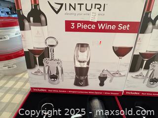 MaxSold Auction: 3-Piece Wine Set x2 lot 13 - Bear (Delaware, USA) SELLER MANAGED Downsizing Online Auction - Donna Marie Way