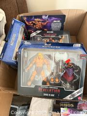 MaxSold Auction: Box of 7 He-Man Figures - Bear (Delaware, USA) SELLER MANAGED Downsizing Online Auction - Donna Marie Way