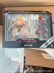 MaxSold Auction: Box of 7 He-Man Figures - Bear (Delaware, USA) SELLER MANAGED Downsizing Online Auction - Donna Marie Way