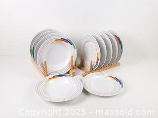 MaxSold Auction: Hi Fi Dinner China Plate Set by Studio Nova - Toronto (Ontario, Canada) SELLER MANAGED Downsizing Online Auction - Esandar Drive (STORAGE)