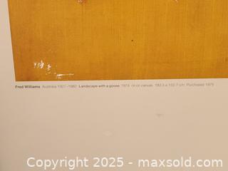 MaxSold Auction: Original Fred Williams Exhibition Poster Australian National Gallery 1987-1988 - Toronto (Ontario, Canada) SELLER MANAGED Downsizing Online Auction - Esandar Drive (STORAGE)