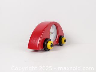 MaxSold Auction: Postmodern Wooden Memphis Style Car Clock, 1980s - Toronto (Ontario, Canada) SELLER MANAGED Downsizing Online Auction - Esandar Drive (STORAGE)