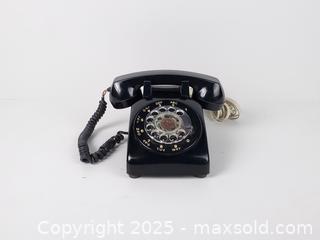 MaxSold Auction: Vintage Black Nothern Telecom Rotary Desk Phone  - Toronto (Ontario, Canada) SELLER MANAGED Downsizing Online Auction - Esandar Drive (STORAGE)
