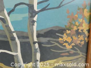 MaxSold Auction: Vintage Paint-by-number Landscape Art Work in Frame - Toronto (Ontario, Canada) SELLER MANAGED Downsizing Online Auction - Esandar Drive (STORAGE)