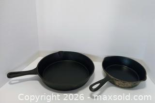 MaxSold Auction: 2x Cast Iron Skillet  - Lakeland (Florida, USA) SELLER MANAGED Reseller Online Auction - Dove Meadow Trail