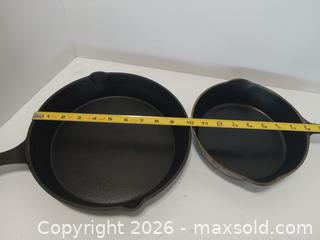 MaxSold Auction: 2x Cast Iron Skillet  - Lakeland (Florida, USA) SELLER MANAGED Reseller Online Auction - Dove Meadow Trail