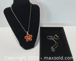 MaxSold Auction: 2x Sterling Silver Necklace and Pendant Sets - Lakeland (Florida, USA) SELLER MANAGED Reseller Online Auction - Dove Meadow Trail