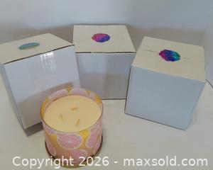 MaxSold Auction: 3x Aeropostle 3 Wick Pink Lemon parfait Candles - Lakeland (Florida, USA) SELLER MANAGED Reseller Online Auction - Dove Meadow Trail