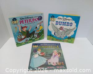 MaxSold Auction: Disney's Dumbo Peter Pan & Cinderella Book & Records - Lakeland (Florida, USA) SELLER MANAGED Reseller Online Auction - Dove Meadow Trail