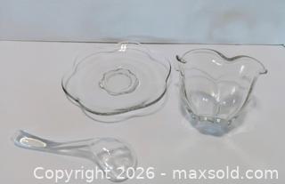 MaxSold Auction: Duncan & Miller three-piece mayonnaise Canterbury set - Lakeland (Florida, USA) SELLER MANAGED Reseller Online Auction - Dove Meadow Trail