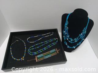 MaxSold Auction: Ladies Costume Jewelry Crystal- Blues - Lakeland (Florida, USA) SELLER MANAGED Reseller Online Auction - Dove Meadow Trail