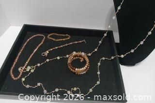 MaxSold Auction: Ladies Crystal Costume Jewelry - Neutrals - Lakeland (Florida, USA) SELLER MANAGED Reseller Online Auction - Dove Meadow Trail
