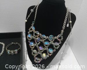 MaxSold Auction: Ladies Crystal Costume Jewelry/Liz Claiborne Clear  - Lakeland (Florida, USA) SELLER MANAGED Reseller Online Auction - Dove Meadow Trail