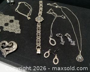 MaxSold Auction: Ladies Marquesite Costume Jewelry A - Lakeland (Florida, USA) SELLER MANAGED Reseller Online Auction - Dove Meadow Trail