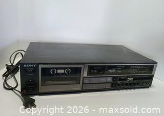 MaxSold Auction: Sony TC-FX420R single auto reverse stereo cassette deck - Lakeland (Florida, USA) SELLER MANAGED Reseller Online Auction - Dove Meadow Trail