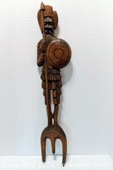 MaxSold Auction: Vintage Wood Carved Viking Wall Art - Lakeland (Florida, USA) SELLER MANAGED Reseller Online Auction - Dove Meadow Trail