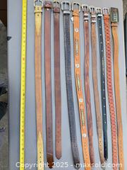 MaxSold Auction: Assorted Leather Belts, Lot of 11 - Los Angeles (California, USA) PARTNER MANAGED Downsizing Online Auction - West 88th Place