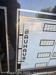 MaxSold Auction: Bauhaus Modernist Building Framed Print in Chrome Frame - Los Angeles (California, USA) PARTNER MANAGED Downsizing Online Auction - West 88th Place
