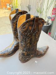MaxSold Auction: Distressed Black & Brown Leather Western Cowboy Boots, Made in Mexico - Los Angeles (California, USA) PARTNER MANAGED Downsizing Online Auction - West 88th Place