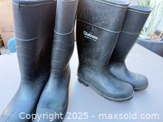 MaxSold Auction: LaCrosse / Servus Knee-High Black Rubber Work Boots Size 10 - Los Angeles (California, USA) PARTNER MANAGED Downsizing Online Auction - West 88th Place