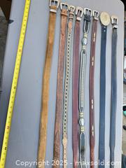 MaxSold Auction: Lot of 10 Belts — Longest Approximately 44 in (112 cm) - Los Angeles (California, USA) PARTNER MANAGED Downsizing Online Auction - West 88th Place