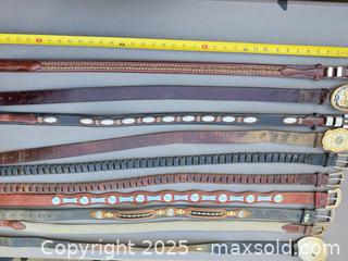 MaxSold Auction: Lot of 11 Leather Belts - Los Angeles (California, USA) PARTNER MANAGED Downsizing Online Auction - West 88th Place