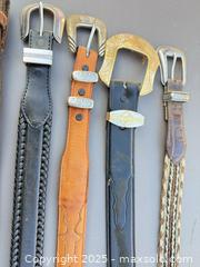 MaxSold Auction: Lot of 11 Leather Belts, Assorted Lengths - Los Angeles (California, USA) PARTNER MANAGED Downsizing Online Auction - West 88th Place