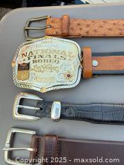 MaxSold Auction: Lot of 11 leather belts with buckles — Wrangler & Wolverine - Los Angeles (California, USA) PARTNER MANAGED Downsizing Online Auction - W 88th Place