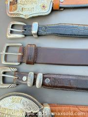 MaxSold Auction: Lot of 11 leather belts with buckles — Wrangler & Wolverine - Los Angeles (California, USA) PARTNER MANAGED Downsizing Online Auction - W 88th Place