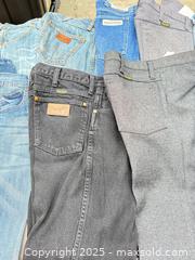 MaxSold Auction: Lot of ~11 Men's Jeans & Casual Pants — Wrangler, Lee, Levi's - Los Angeles (California, USA) PARTNER MANAGED Downsizing Online Auction - West 88th Place