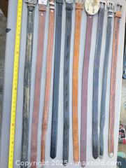 MaxSold Auction: Lot of 11 Western-Style Leather Belts, Various Lengths - Los Angeles (California, USA) PARTNER MANAGED Downsizing Online Auction - West 88th Place