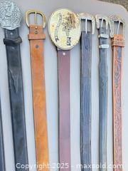 MaxSold Auction: Lot of 11 Western-Style Leather Belts, Various Lengths - Los Angeles (California, USA) PARTNER MANAGED Downsizing Online Auction - West 88th Place