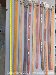 MaxSold Auction: Lot of 12 Leather Belts (Western & Fashion) - Los Angeles (California, USA) PARTNER MANAGED Downsizing Online Auction - West 88th Place