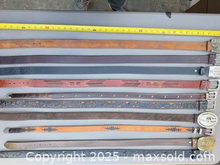 MaxSold Auction: Lot of 12 Mixed Leather Belts, Various Lengths - Los Angeles (California, USA) PARTNER MANAGED Downsizing Online Auction - W 88th Place