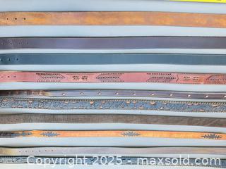MaxSold Auction: Lot of 12 Mixed Leather Belts, Various Lengths - Los Angeles (California, USA) PARTNER MANAGED Downsizing Online Auction - W 88th Place