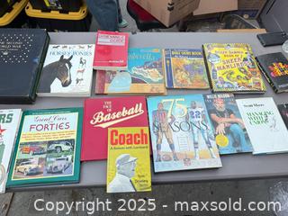 MaxSold Auction: Lot of ~15 Hardcover & Paperback Books: Sports, History, Music - Los Angeles (California, USA) PARTNER MANAGED Downsizing Online Auction - West 88th Place