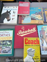 MaxSold Auction: Lot of ~15 Hardcover & Paperback Books: Sports, History, Music - Los Angeles (California, USA) PARTNER MANAGED Downsizing Online Auction - West 88th Place