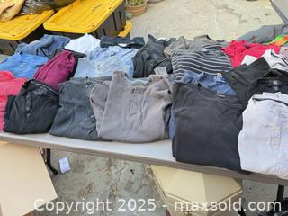 MaxSold Auction: Lot of 15 Men's Long-Sleeve Waffle/Thermal Shirts - Los Angeles (California, USA) PARTNER MANAGED Downsizing Online Auction - W 88th Place