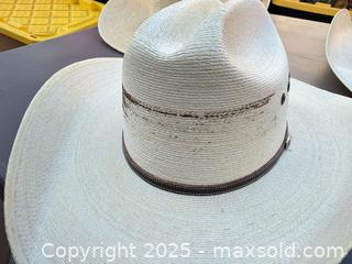 MaxSold Auction: Lot of 3 Natural Straw Cowboy/Western Hats - Los Angeles (California, USA) PARTNER MANAGED Downsizing Online Auction - West 88th Place